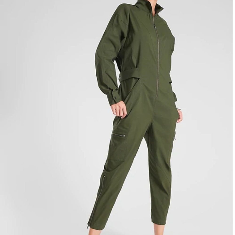 Athleta Olive Green Jumpsuit